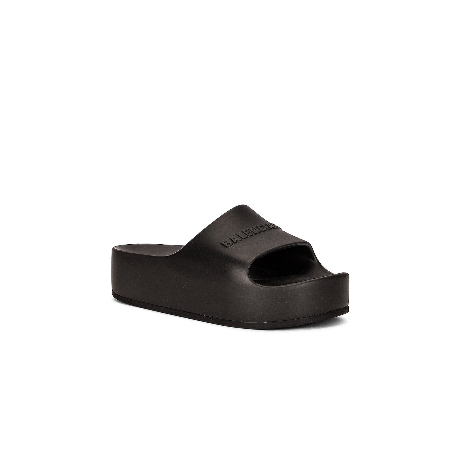 Balenciaga 'Mono' Black Rubber Slides Size 8