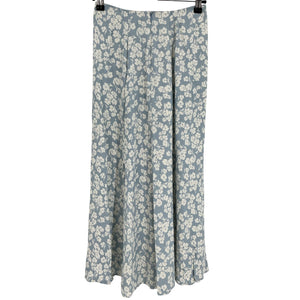 Reformation Floral Blue Zoe Skirt Size 2