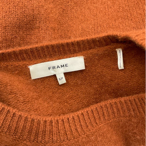 Frame Cashmere Brown Crewneck Sweater Size S