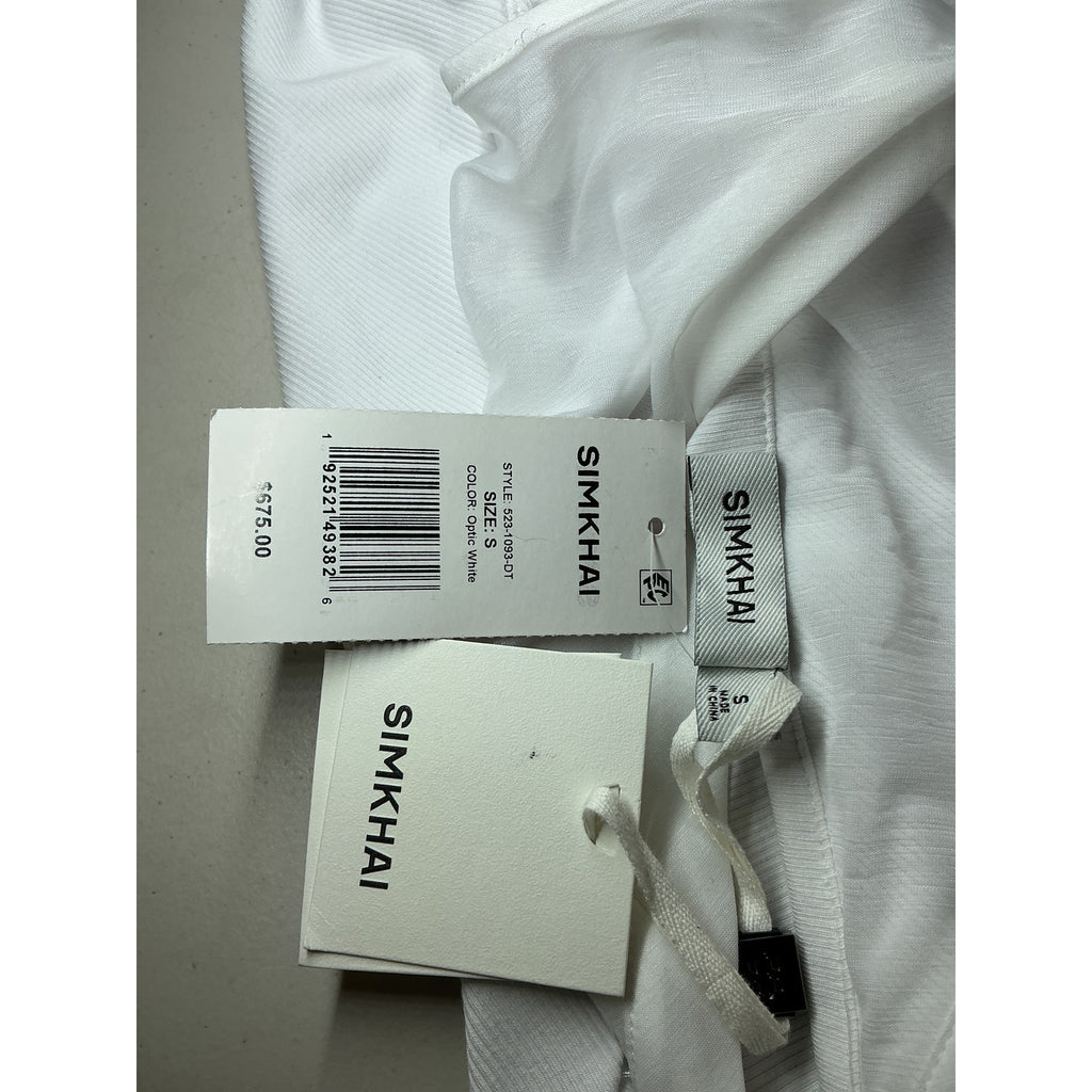 Simkhai 'Tinsley' White Rayon Buttoned Gown Size S - NWT