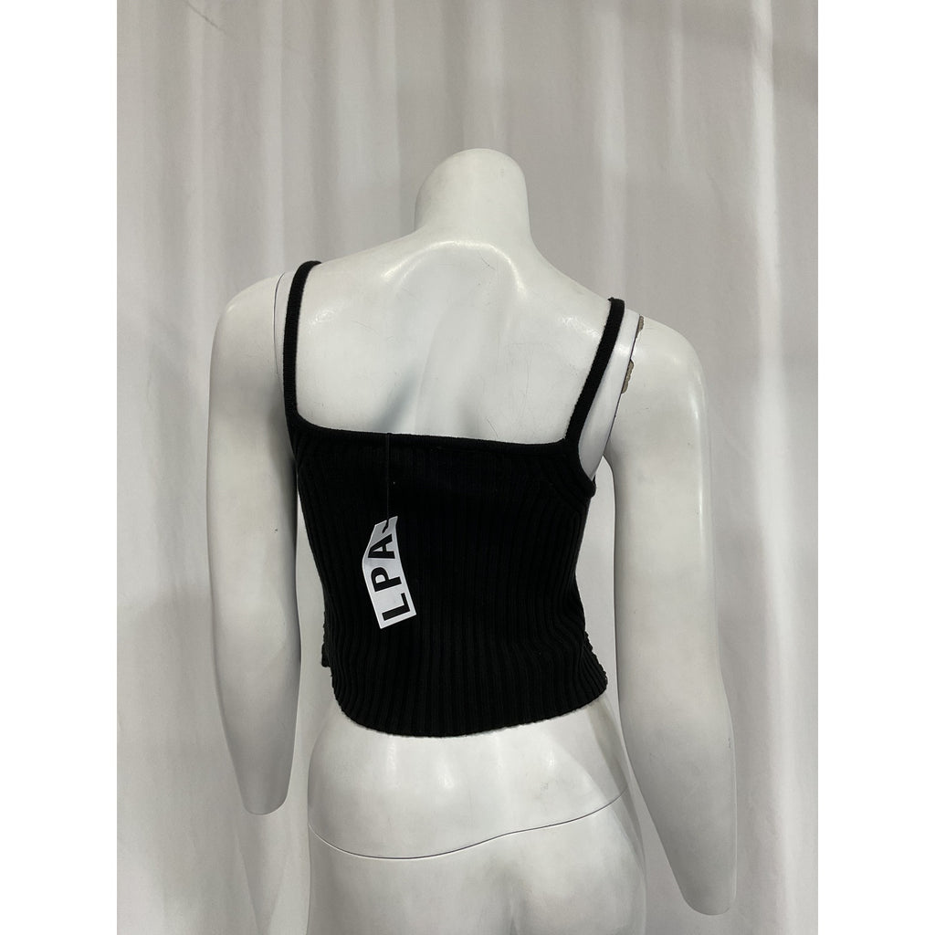 Lpa 'Macrae' Black Crochet Corset Top Size M