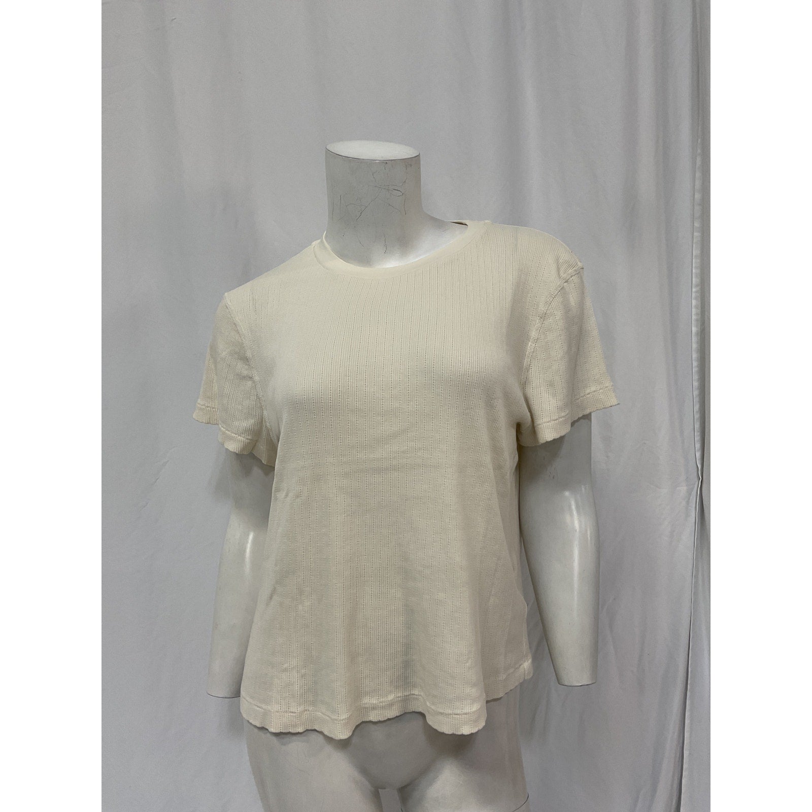 Re/Done '90S' Vintage White Cotton Baby Tee Size XL