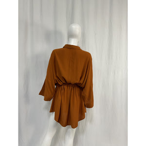 L*Space 'Pacifica' Brown Rayon Tunic Size M / L