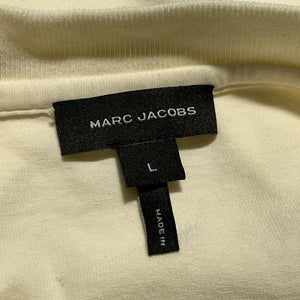 Marc Jacobs Structured Cream Seamed Up T-Shirt Size L