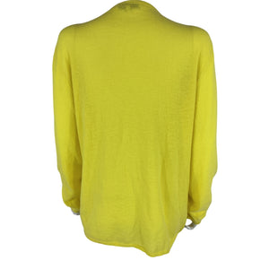 Tibi Vibrant Yellow Wool Blend Sweater Size L
