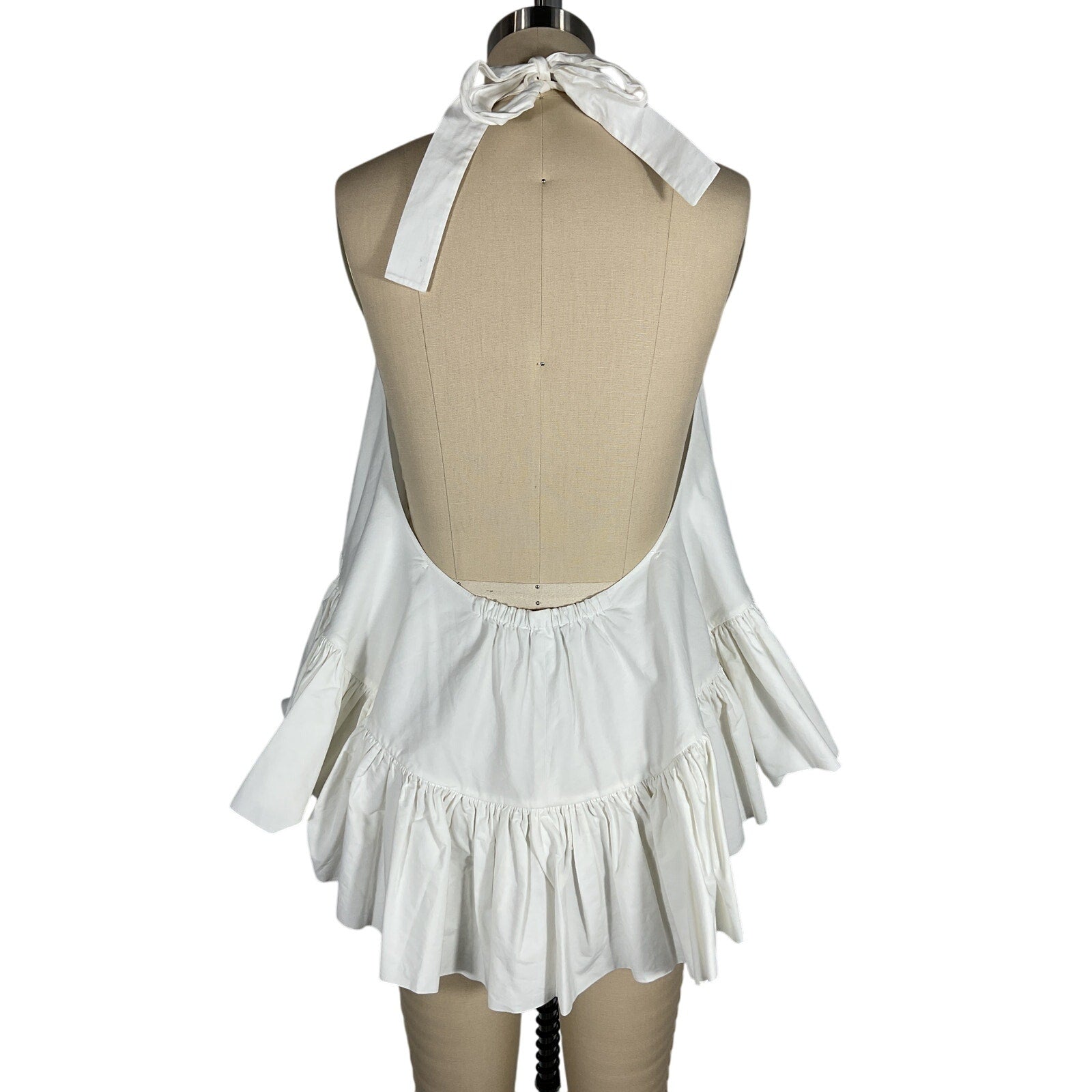 Azeeza 'Winston' White Cotton Top Size S