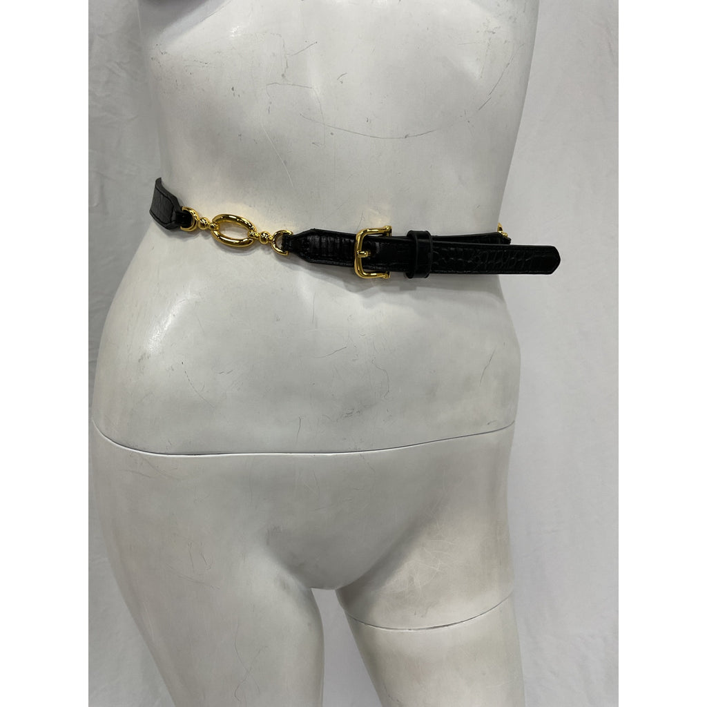 Frame Jewelry Black Detail Belt Size L / G