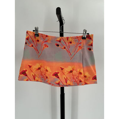 Miaou 'Micro' Grey Nylon Mini Skirt Size S