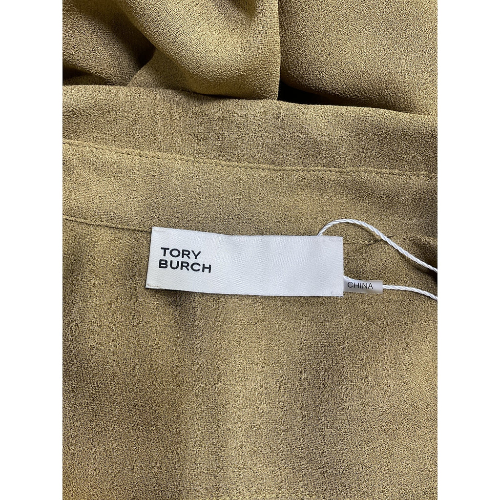 Tory Burch Georgette Green Viscose Shirt Size 10