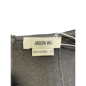 Jason Wu Tailored Black Ponte Pinstripe Minidress Size 12 NWT