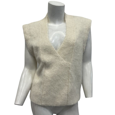 Rta Soft Ivory Maisie Sweater Vest Size S