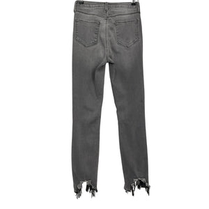 L'Agence Distressed Gray High Line Skinny Denim Jeans Size 25