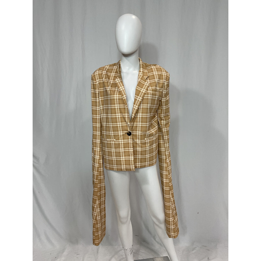 Miaou 'Ultra' Brown Long Sleeve Blazer Size S
