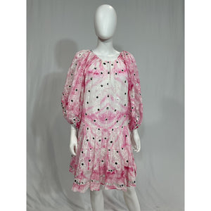 Juliet Dunn Off-Shoulder Pink Cotton Minidress Size OS - NWT