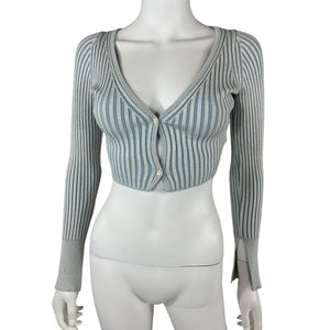 John Elliott Ribbed Sky Piper Cardigan Size 0
