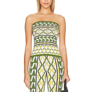 Misa Los Angeles 'Aida' Green Viscose Top Size M - NWT