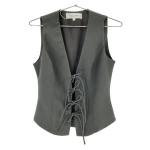 Elliatt Structured Black Cavalcade Vest Size S