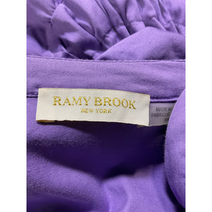 Ramy Brook Ruffled Bright Jasmine Arsola Dress Size M