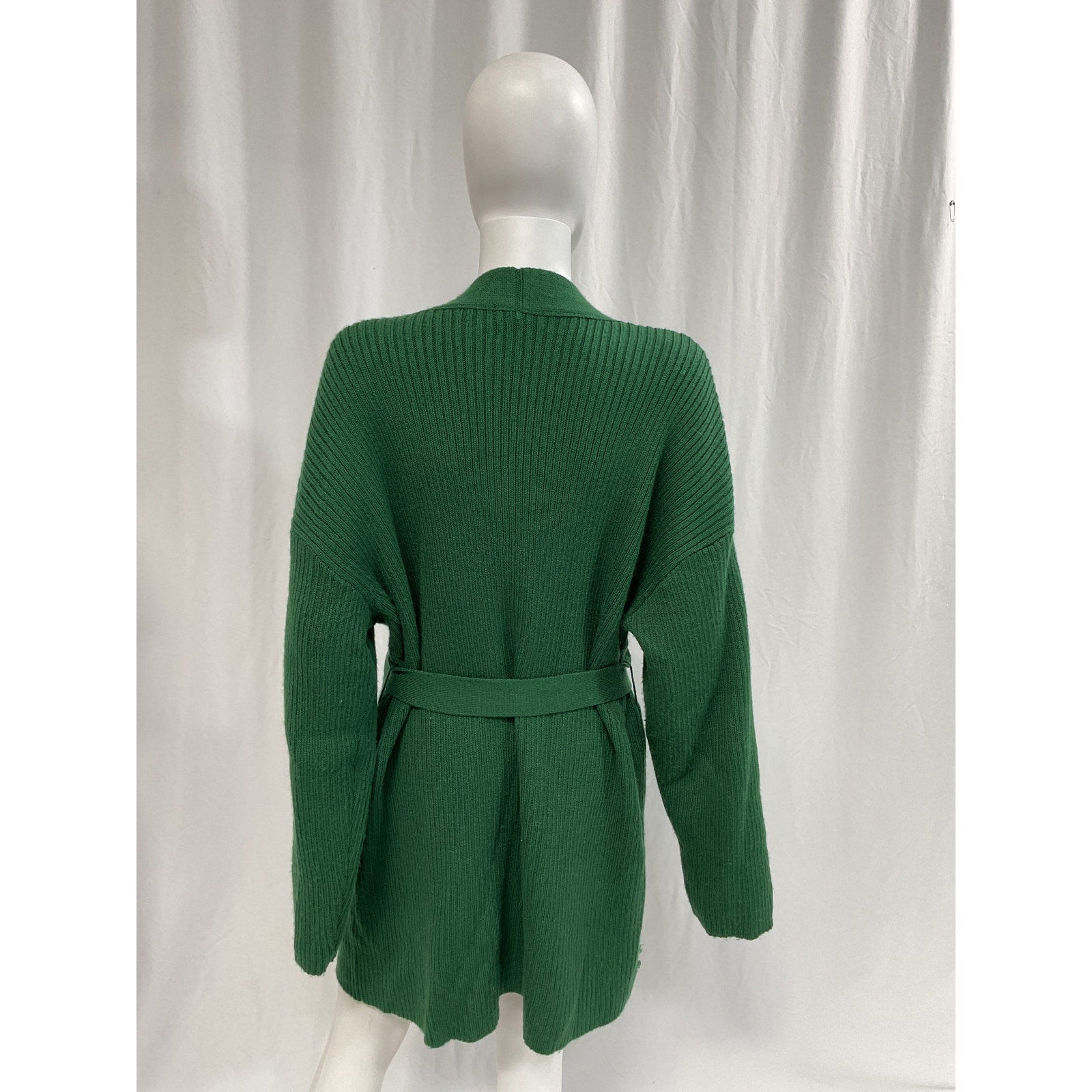 L'Academie 'Hannah' Green Wrap Sweater Size L