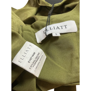 Elliatt Sleek Olive Camo Dress Size S
