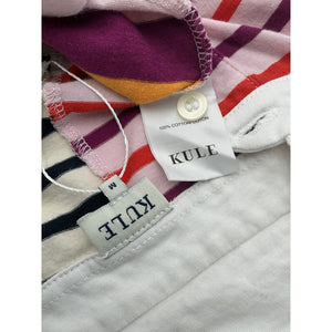 Kule Striped Multicolor Patch Rugby Shirt Size M