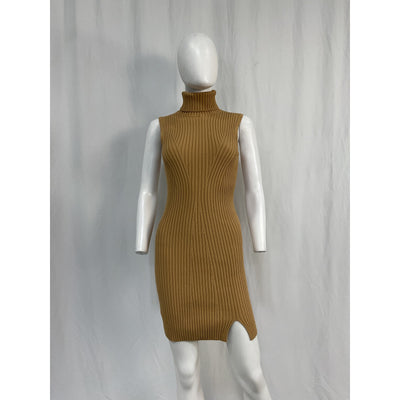 Staud 'Callum' Tan Viscose Dress Size S