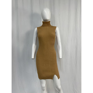 Staud 'Callum' Tan Viscose Dress Size S