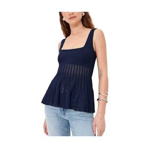 Staud 'Ellen' Blue Viscose Top Size M