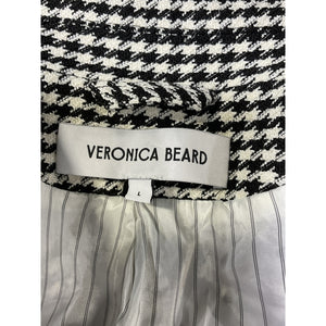 Veronica Beard 'Hutchinson' Black Houndstooth Dickey Jacket Size L