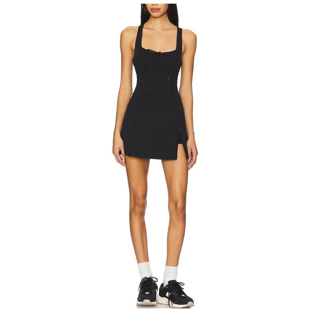 L Space Sporty Black Ringside Dress