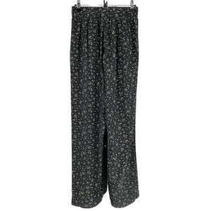 Ganni Floral Print Black Straight Leg Pants Size 36 EU / US 4