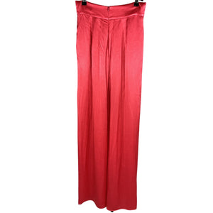 Shona Joy Pleated Red Lydie Tuxedo Pants Size AUS 8 / US 4