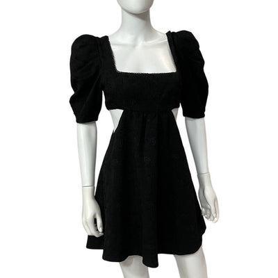 Majorelle Textured Black Tillie Mini Dress Size S