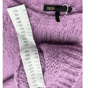 Maje Cozy Lilac Crewneck Sweater Size 1