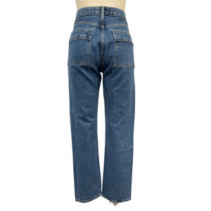 Agolde Relaxed Blue Cooper Cargo Denim Jeans Size 27