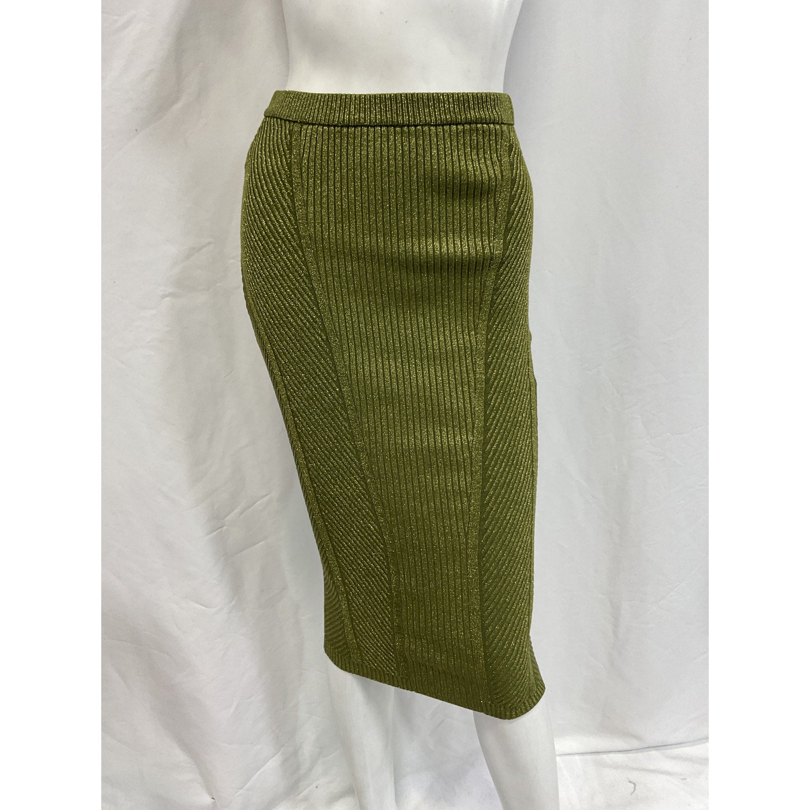 Retrofete 'Posie' Green Rayon Skirt Size S