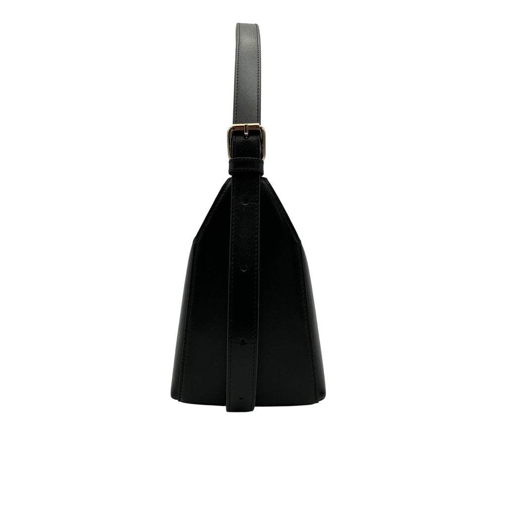 A.P.C. 'Virginie' Black Leather Shoulder Bag