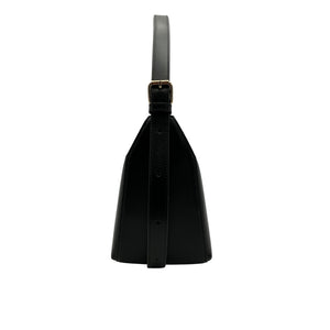 A.P.C. 'Virginie' Black Leather Shoulder Bag