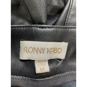 Ronny Kobo Faux Leather Black Katie Pants Size Medium