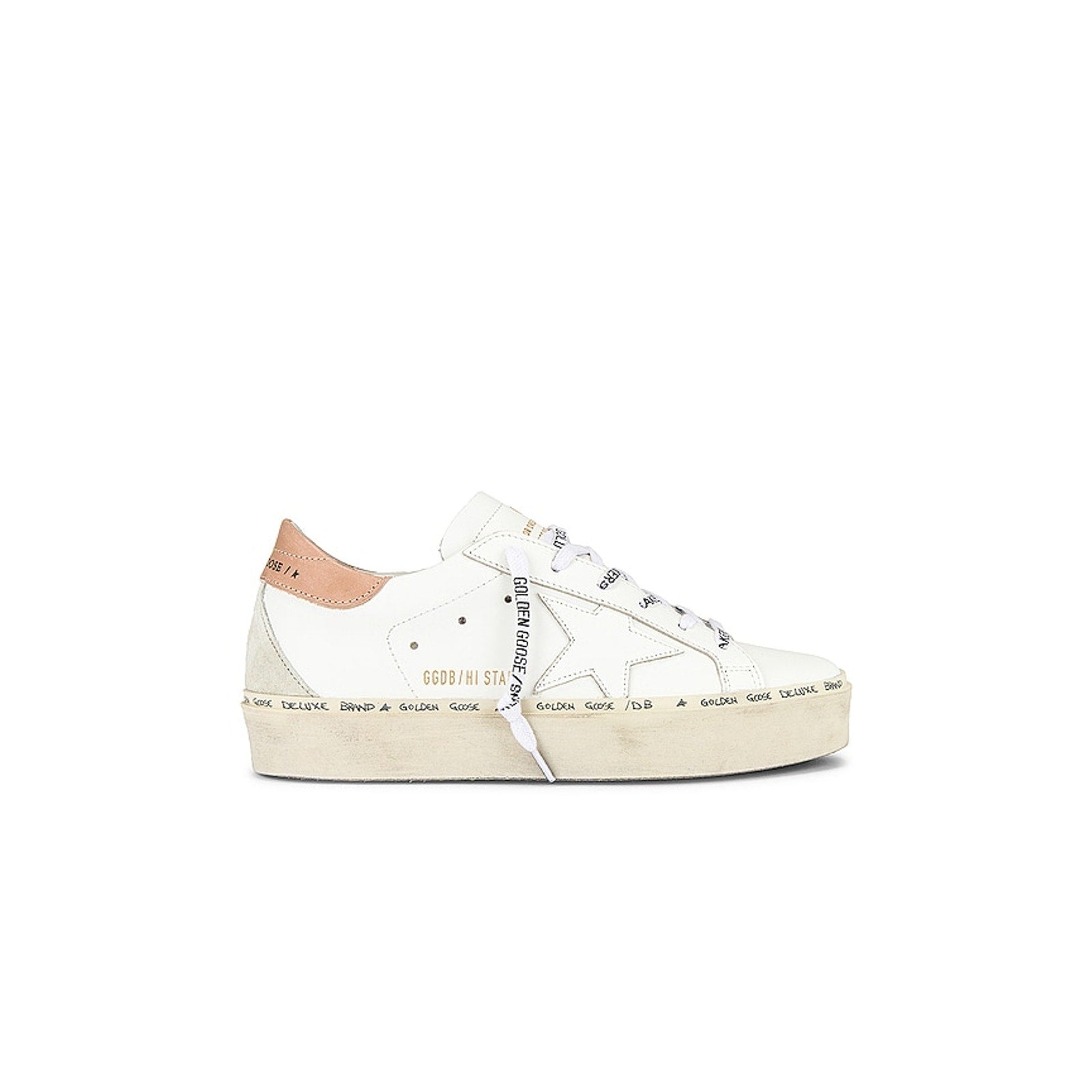 Golden Goose 'Hi Star' White Leather Sneaker Size 10