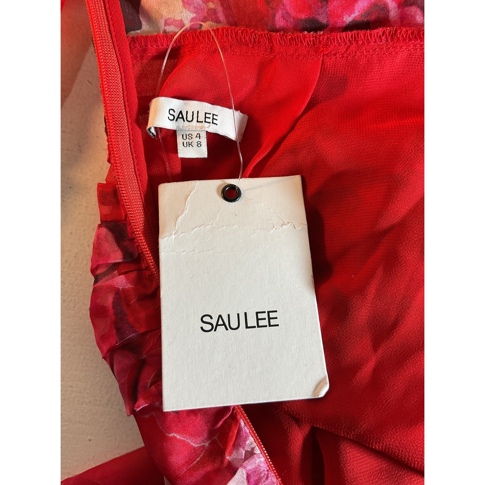 Sau Lee 'Scarlett' Red Mini Dress Size 4 - NWT