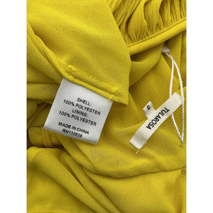 Tularosa Flowy Yellow Nola Mini Dress Size S