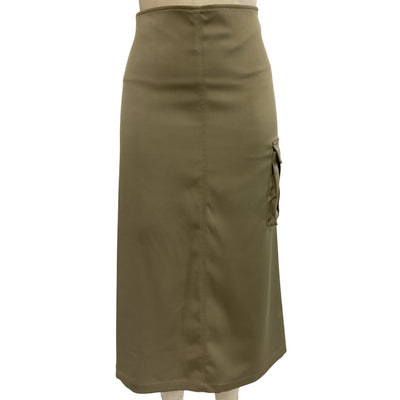 Miaou Belted Sage Suki Skirt Size XL NWT