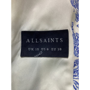 Allsaints Paisley Blue And White Aleida Rafaella Blazer Size 6