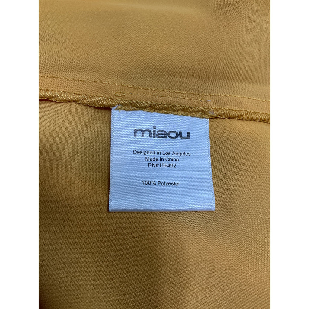 Miaou 'Ginger' Yellow Polyester Dress Size XS