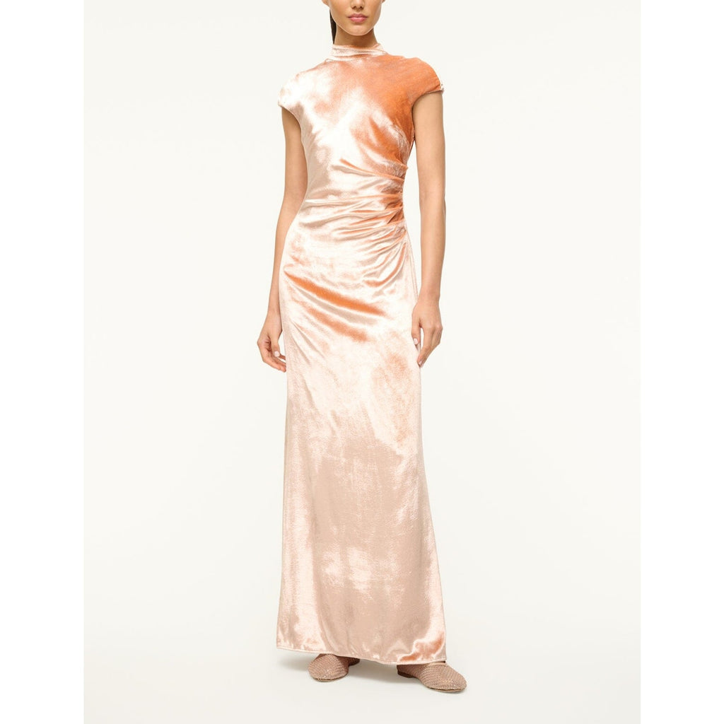 Staud 'Tina' Pink Mock Neck Cap Sleeve Dress Size 2 - NWT
