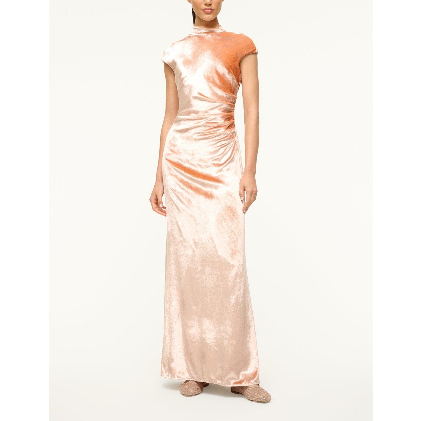 Staud 'Tina' Pink Mock Neck Cap Sleeve Dress Size 2 - NWT