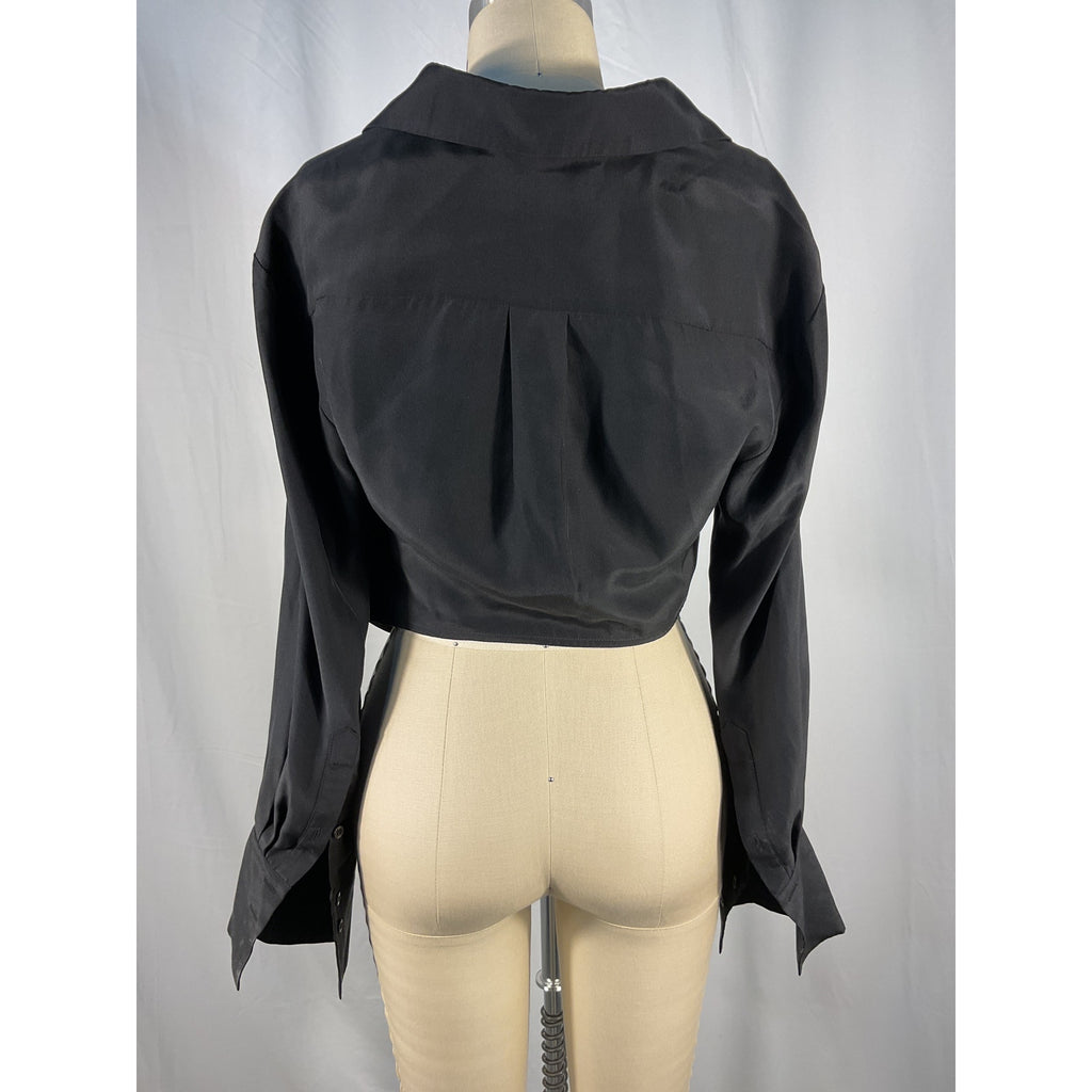 Gauge81 'Myoko' Black Satin Top Size S