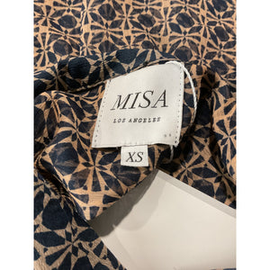 Misa Los Angeles Sheer Tamarin Tile Annika Mini Dress Size XS
