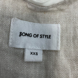 Song Of Style Relaxed Beige Rylan Blazer Size XXS